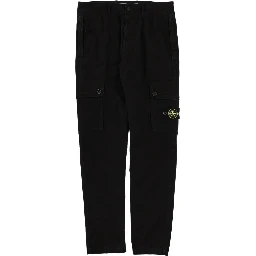 CARGO PANTS WITH LOGO PATCH