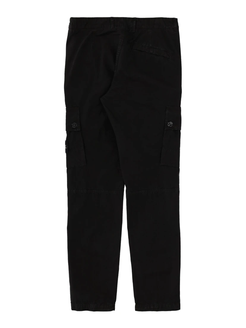 CARGO PANTS WITH LOGO PATCH