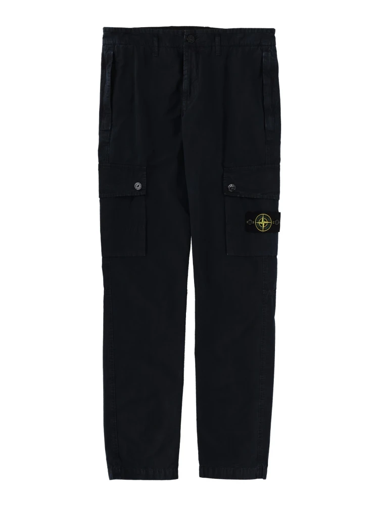 CARGO PANTS WITH LOGO PATCH