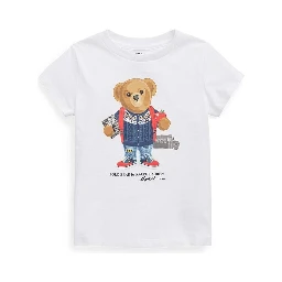 "SCHOOL BEAR" LOGO T-SHIRT