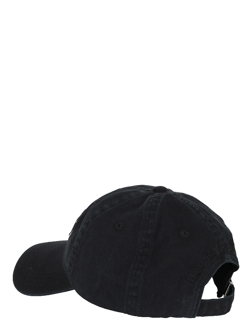 WASHED COTTON CANVAS CAP EMB