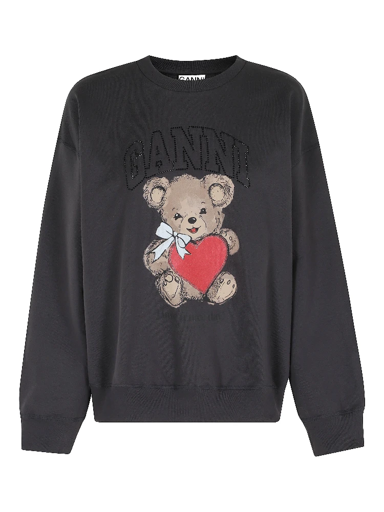ISOLI CREWNECK BEAR WITH RHINESTONE