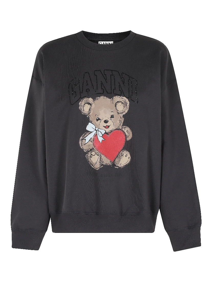 ISOLI CREWNECK BEAR WITH RHINESTONE
