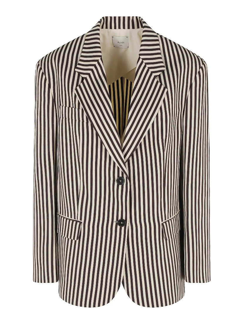 BLAZER VISCO STRIPES MONOPETTO