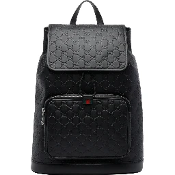 Black Medium GG emblem backpack