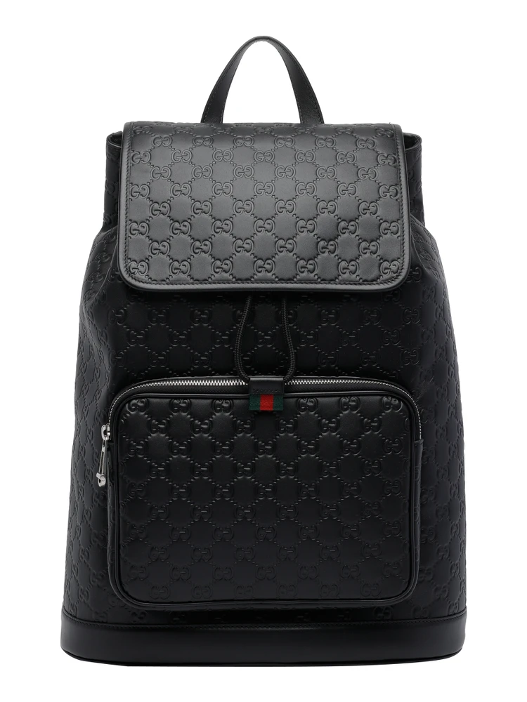 Black Medium GG emblem backpack