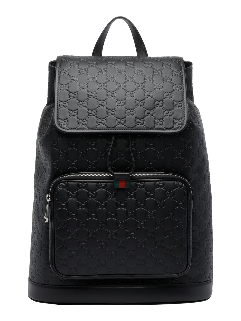 Black Medium GG emblem backpack