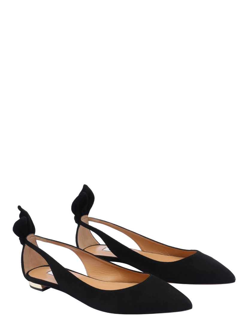 Aquazzura Flat shoes Black