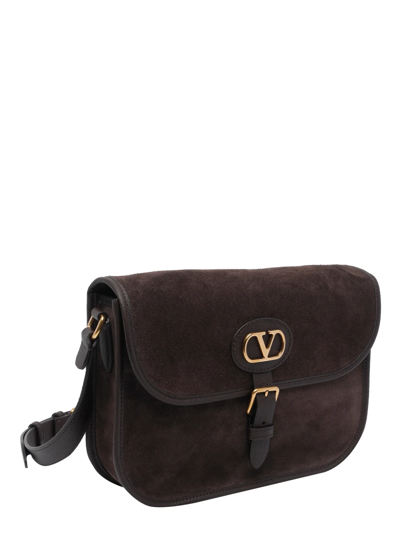 Antibes suede shoulder bag