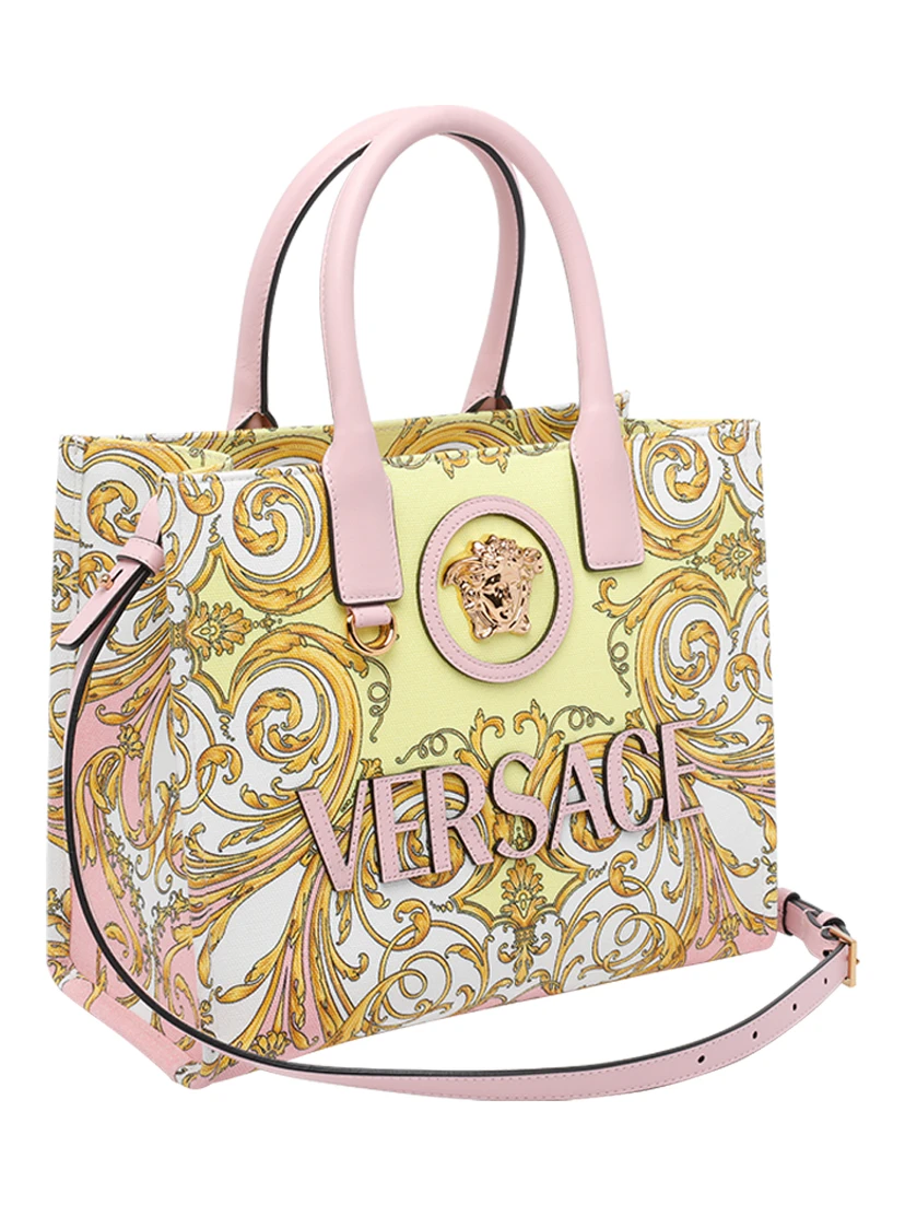 Small La Medusa Printed Tote Bag