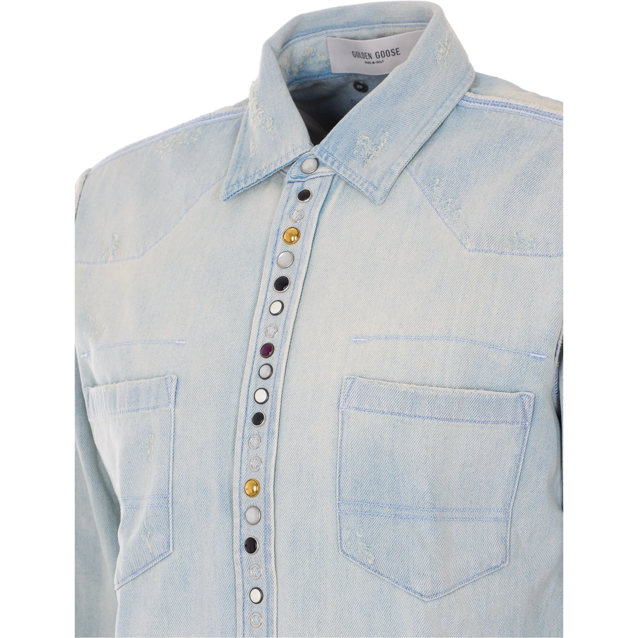 Golden Goose Shirts Blue