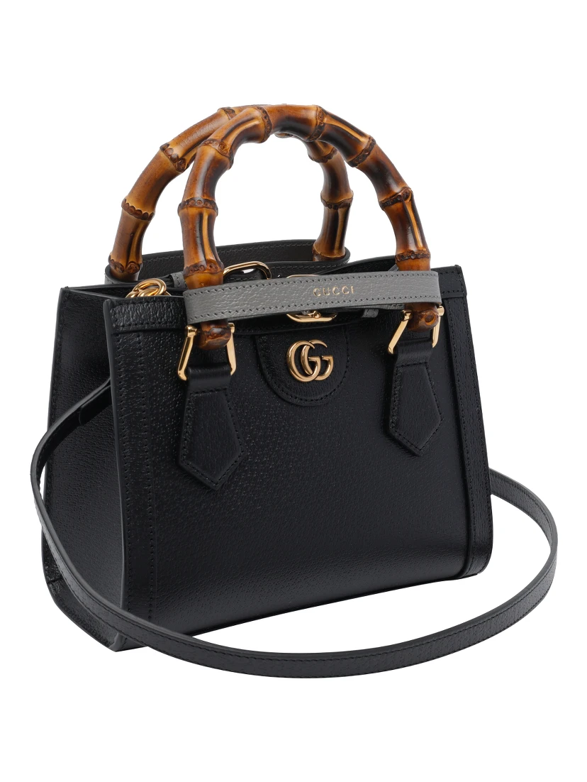 Black Gucci Diana small shopping bag