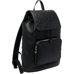 Black Medium GG emblem backpack