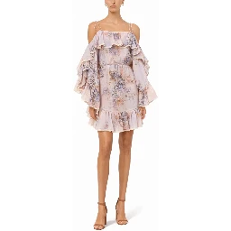 MINI DRESS WITH RUFFLES "CASCADIAN"