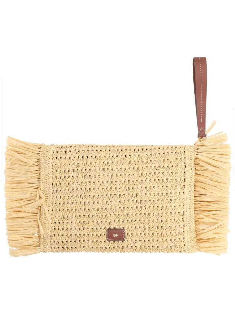 OVERSIZE RAFFIA CLUTCH BAG alternative