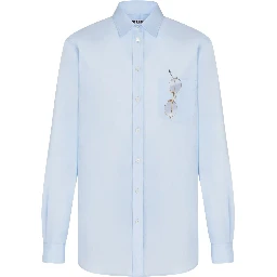 PRINTED COTTON POPLIN SHIRT