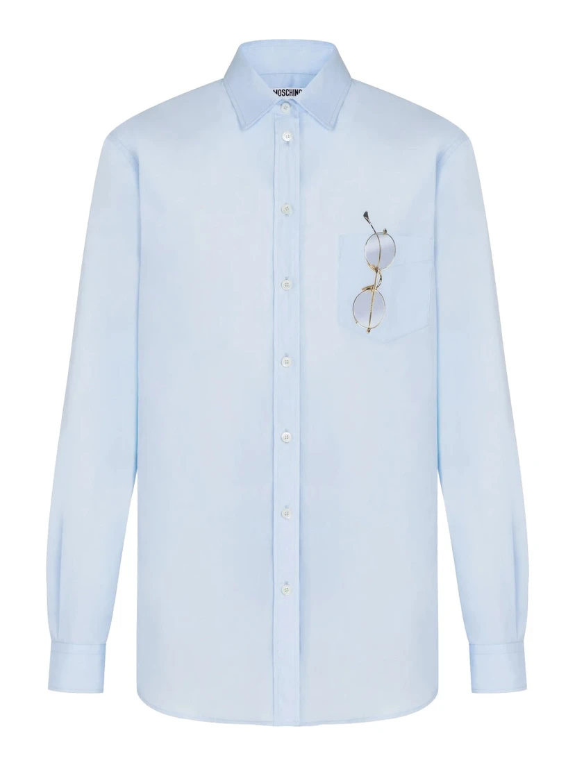 PRINTED COTTON POPLIN SHIRT