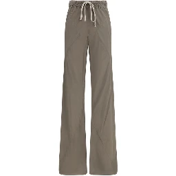 Brown Silk Casual Pants
