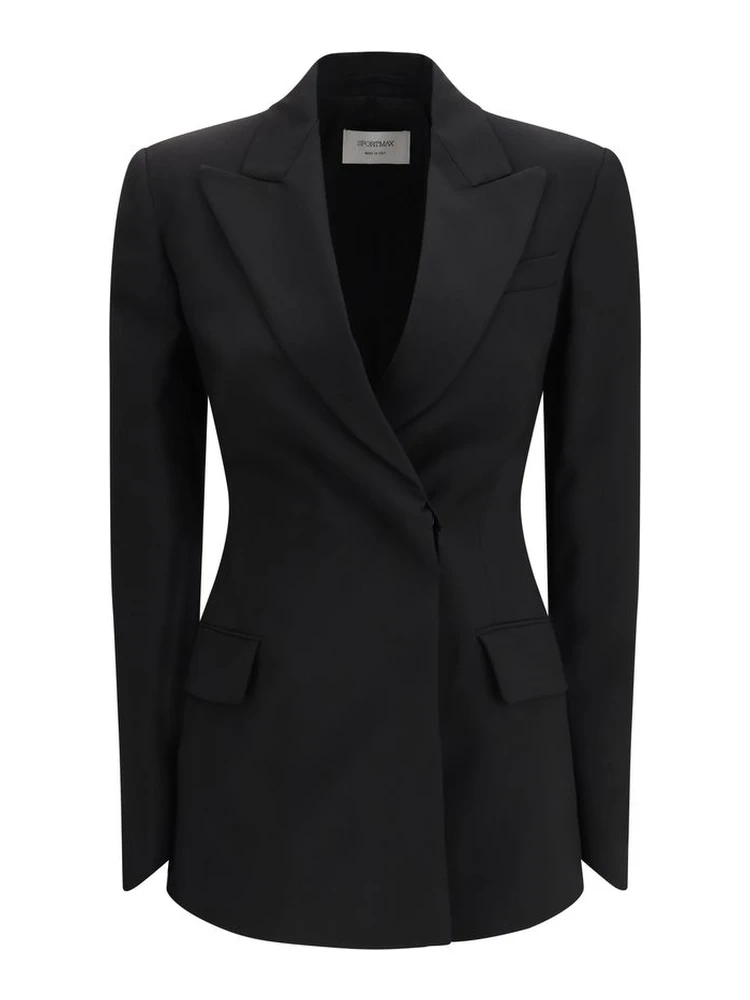 Black Fleece Wool Blazer