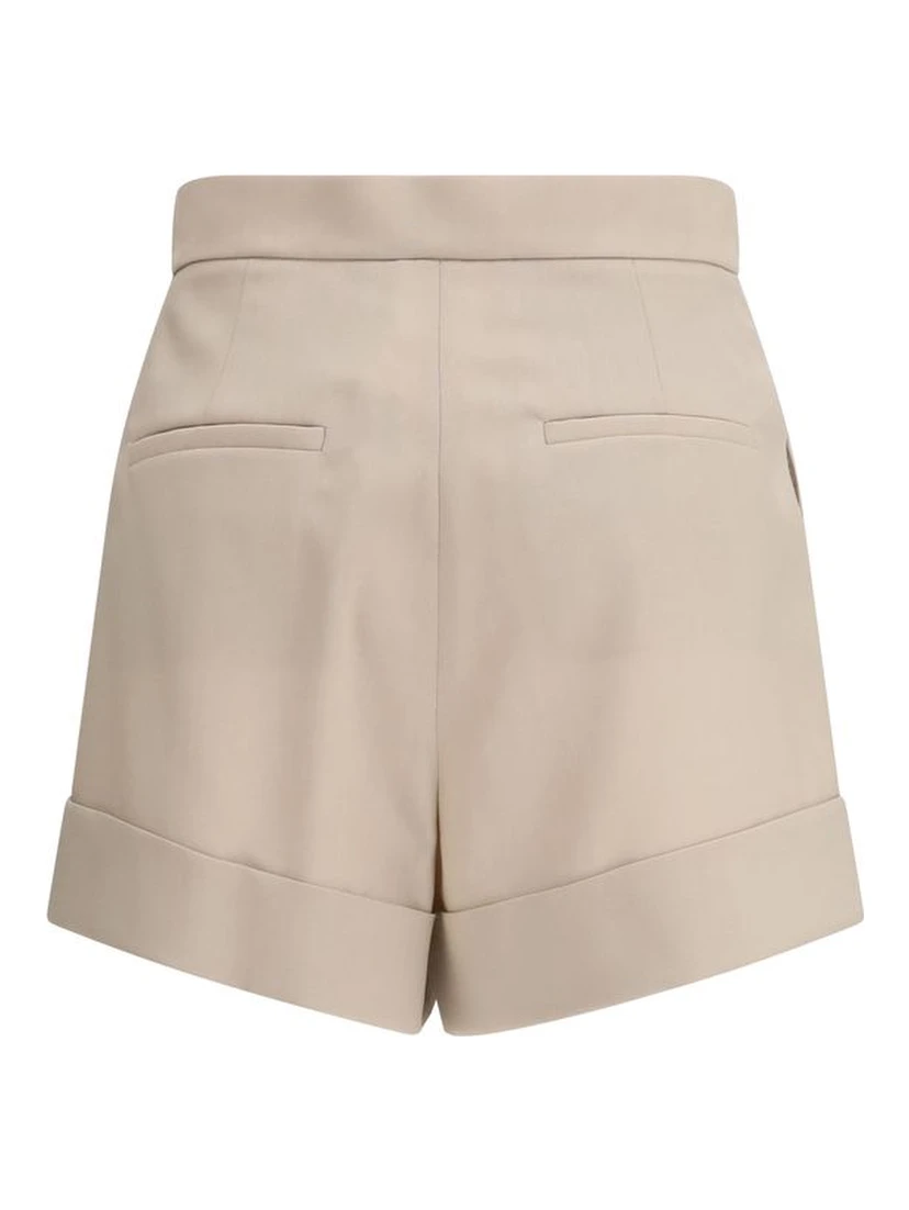 Bicolor Fleece Wool Short And Mini Shorts