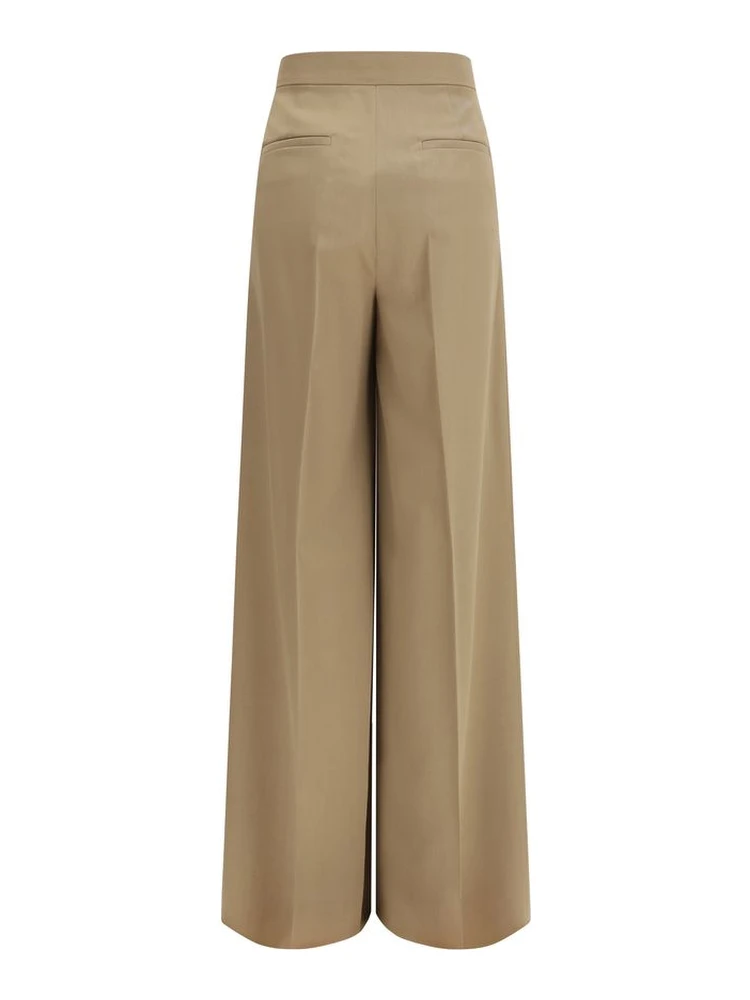 Beige Fleece Wool Casual Pants alternative