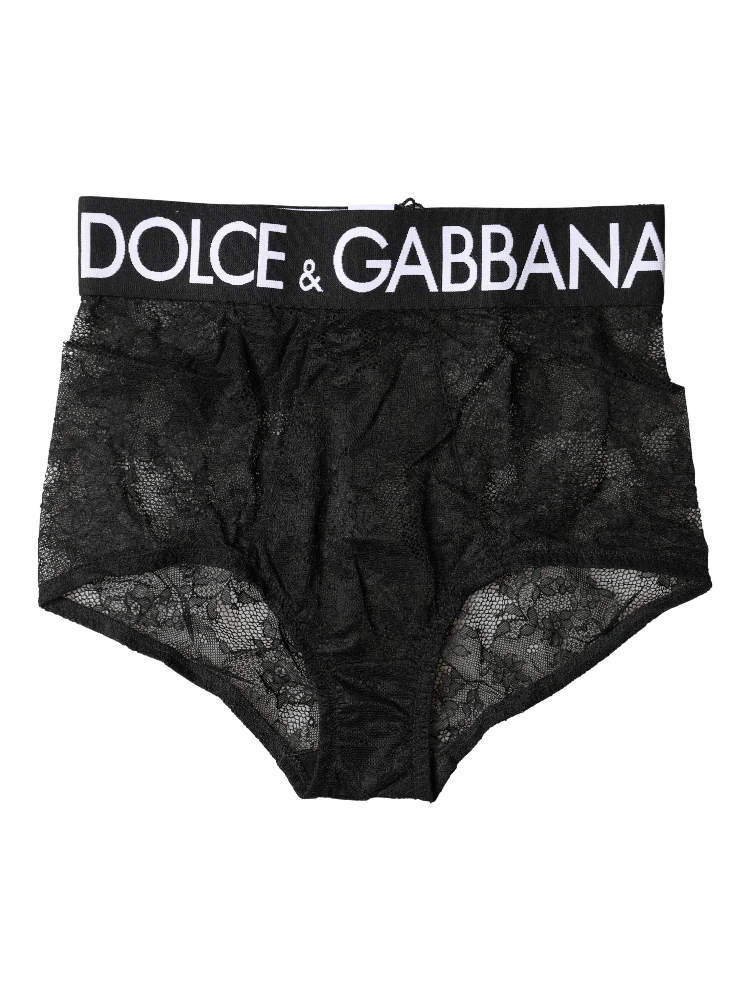 Black Logo Girdle High Waist Panty Underwear