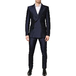 Dark Blue Double Breasted SICILIA 2 PC Suit