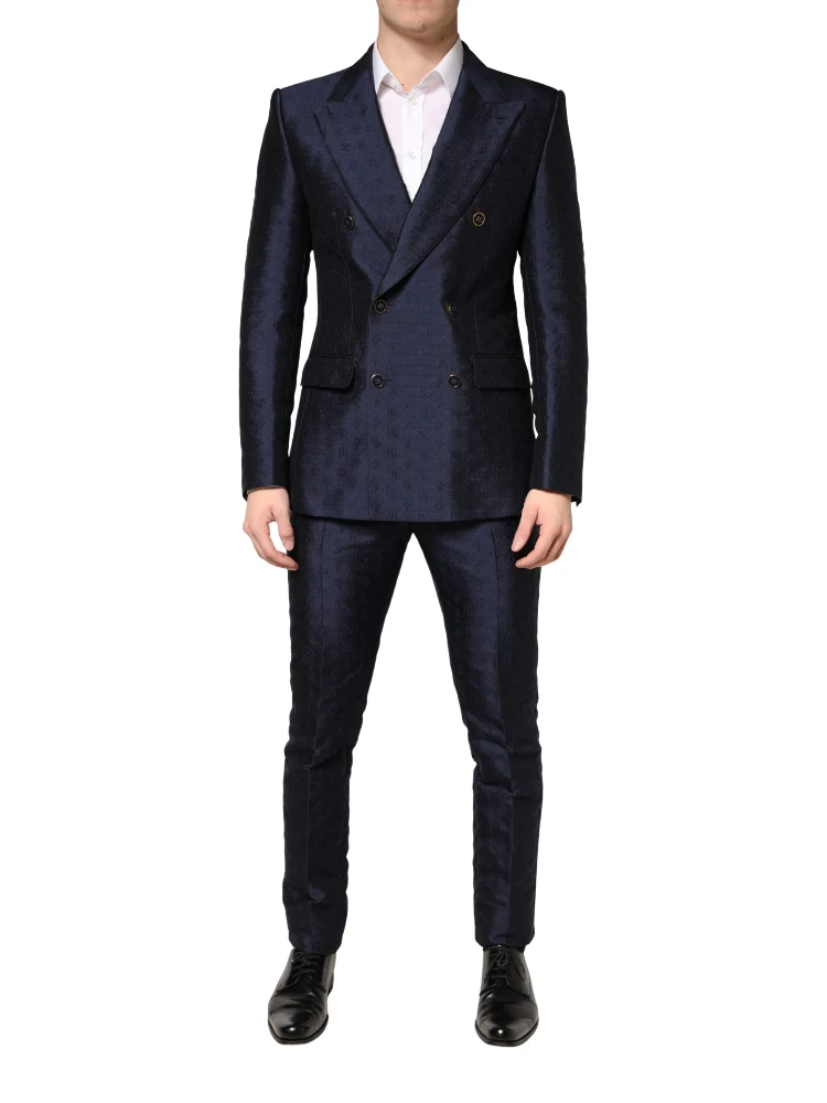 Dark Blue Double Breasted SICILIA 2 PC Suit alternative