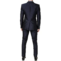 Dark Blue Double Breasted SICILIA 2 PC Suit