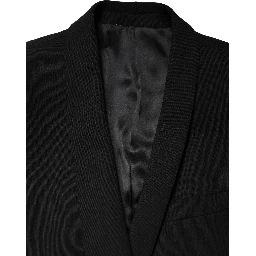 Black Embellished Single Breasted Blazer