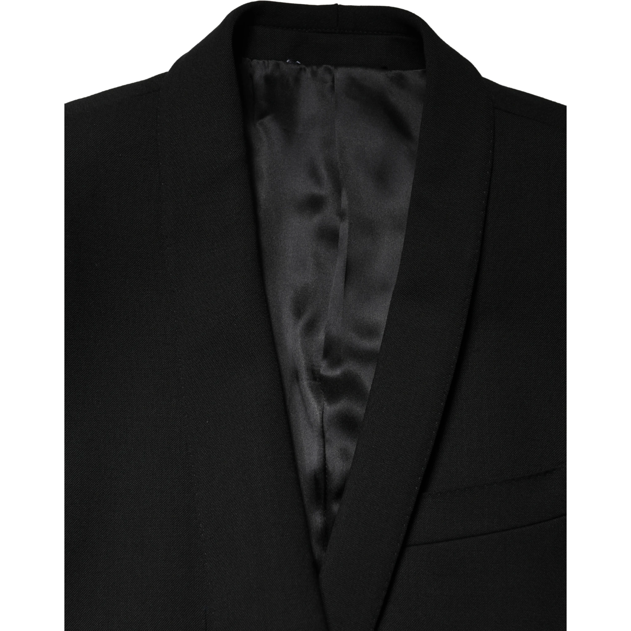 Black Embellished Single Breasted Blazer