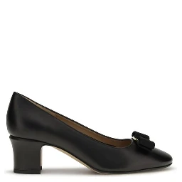 Black Calf Leather Bos Taurus High Heel Pumps