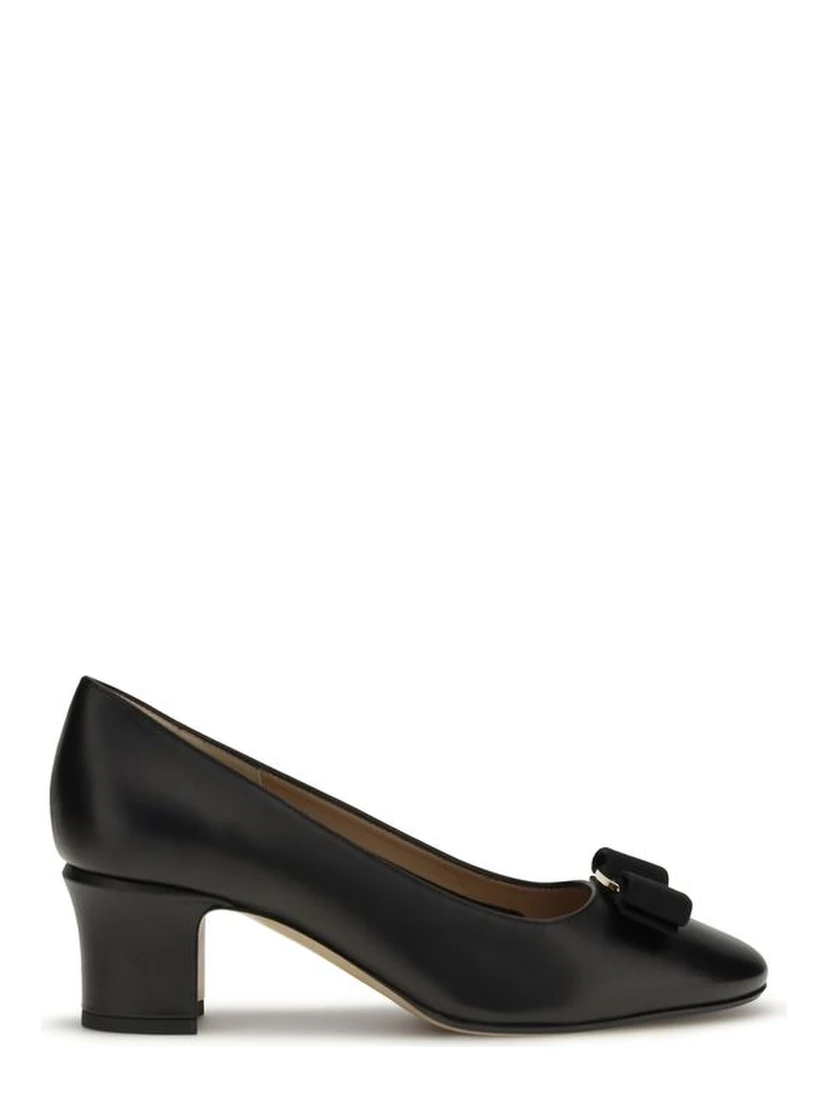 Black Calf Leather Bos Taurus High Heel Pumps