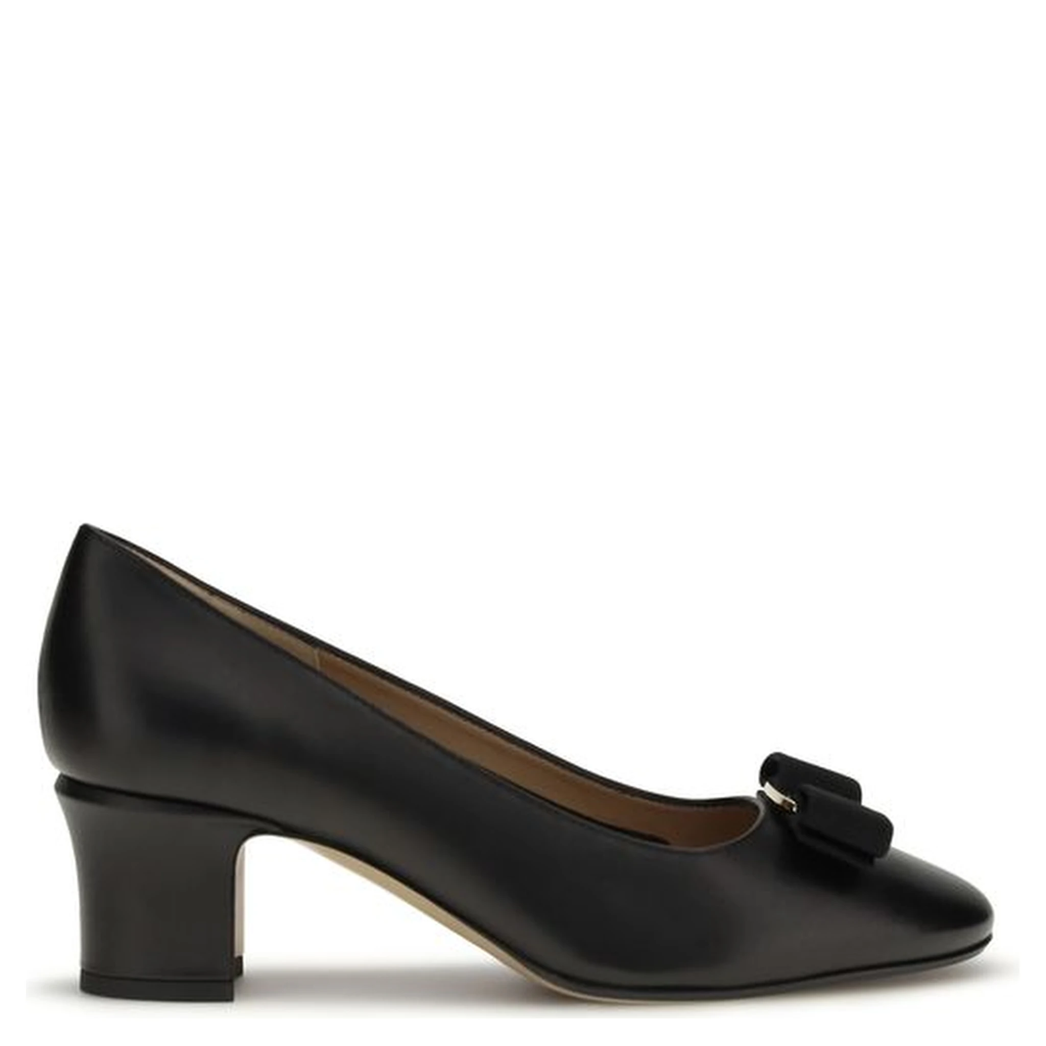 Black Calf Leather Bos Taurus High Heel Pumps