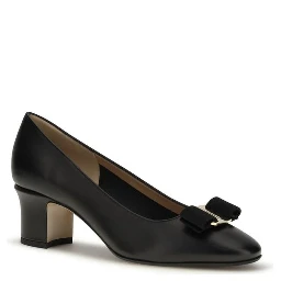 Black Calf Leather Bos Taurus High Heel Pumps