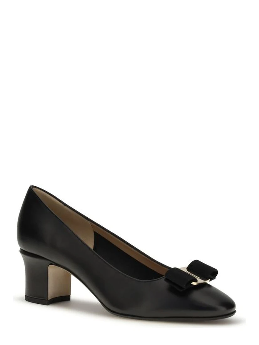 Black Calf Leather Bos Taurus High Heel Pumps