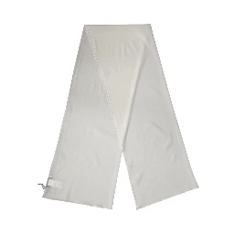 Off White Silk Neck Wrap Shawl Stole 200cm x 64cm Scarf