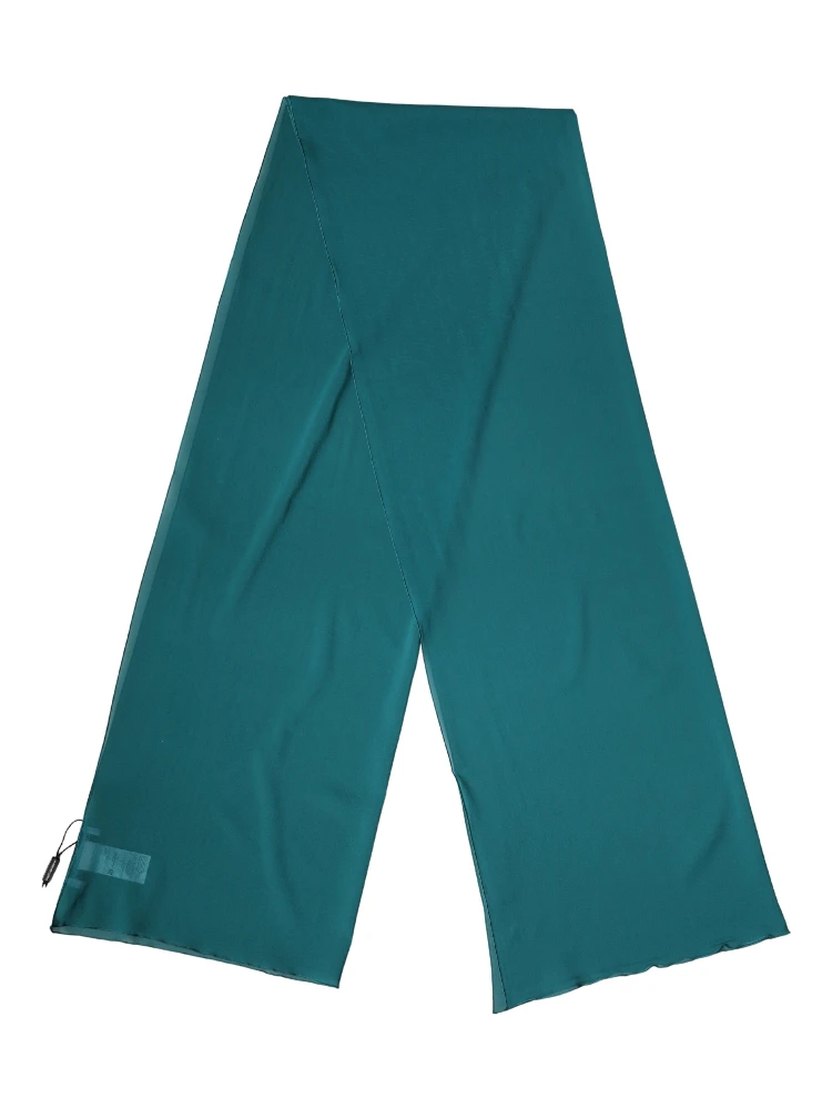 Blue Green Silk Neck Wrap Shawl Stole 200cm x 64cm Scarf alternative