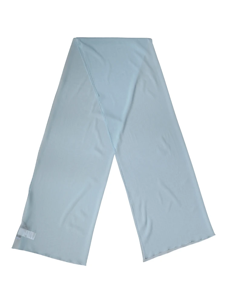Light Blue Silk Neck Wrap Shawl Stole 200cm x 64cm  Scarf alternative