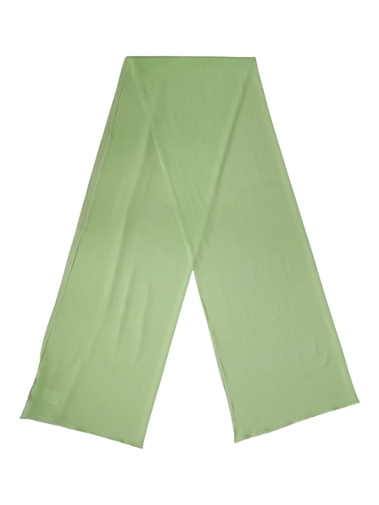 Light Green Silk Neck Wrap Shawl Stole 200cm x 64cm  Scarf alternative