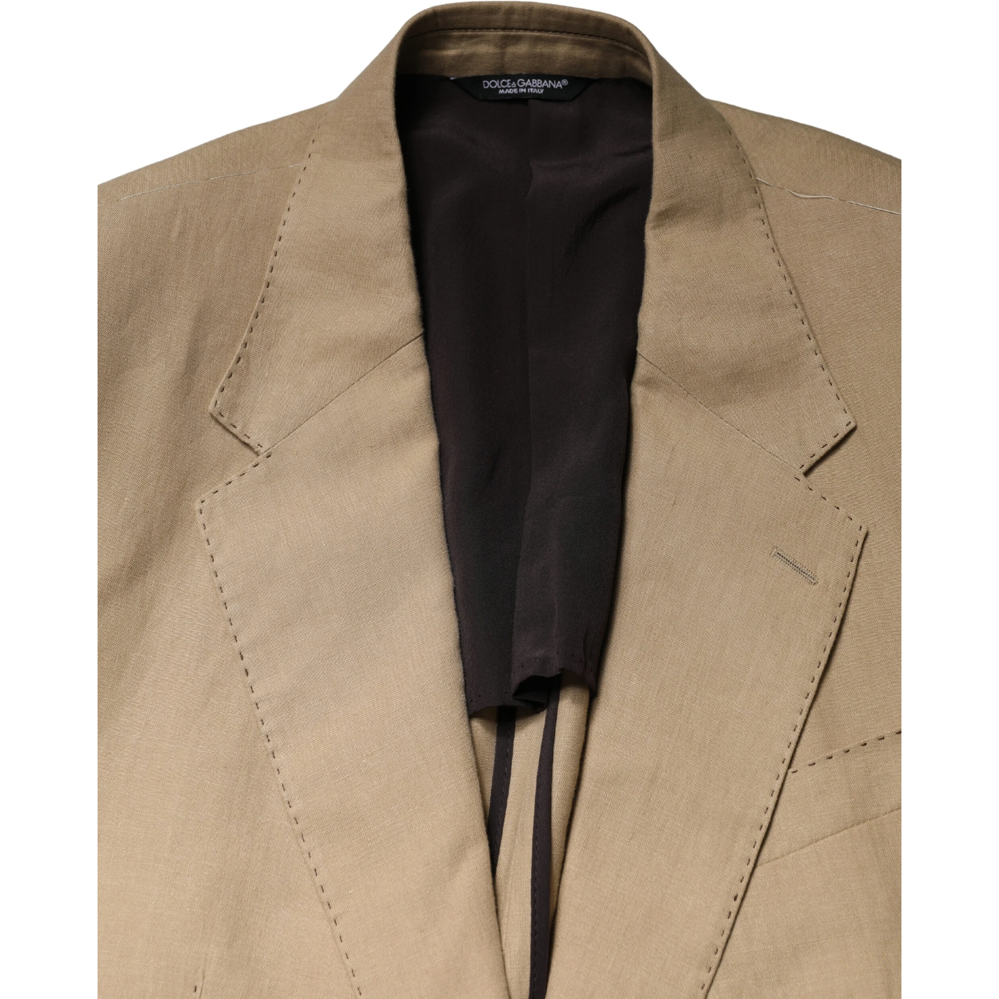 Beige TAORMINA Single Breasted Formal 2 Piece Suit