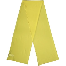 Yellow Silk Neck Wrap Shawl Stole 200cm x 64cm Scarf