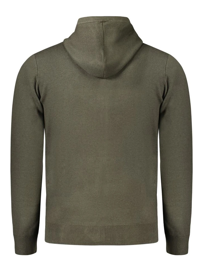 Green Polyamide Men Cardigan