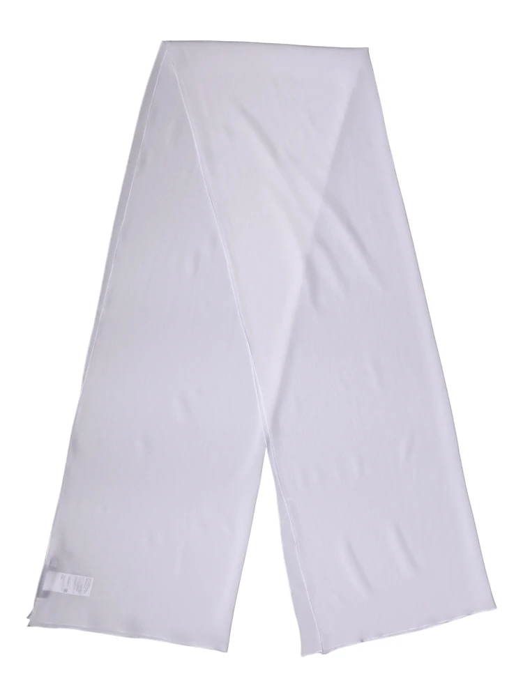 White Silk Neck Wrap Shawl Stole 200cm x 64cm  Scarf alternative