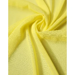 Yellow Silk Neck Wrap Shawl Stole 200cm x 64cm Scarf