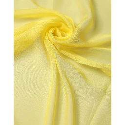 Yellow Silk Neck Wrap Shawl Foulard 133cm x 130cm Scarf