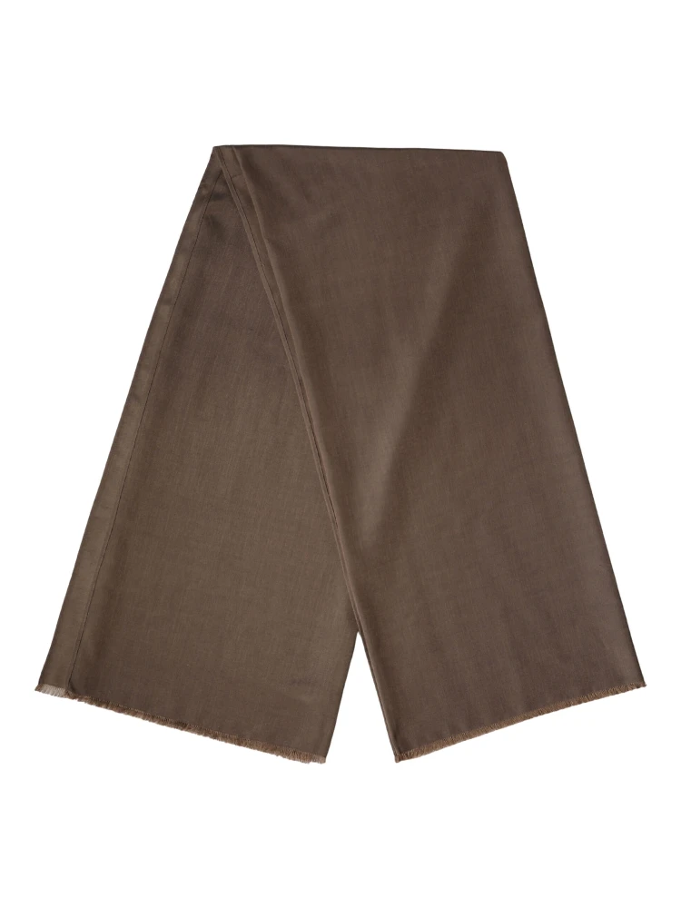 Brown Polyester Neck Warmer Shawl 185cm x 165cm  Men Scarf alternative
