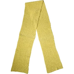 Yellow Cotton Knitted Neck Foulard 270cm x 31cm  Men Scarf