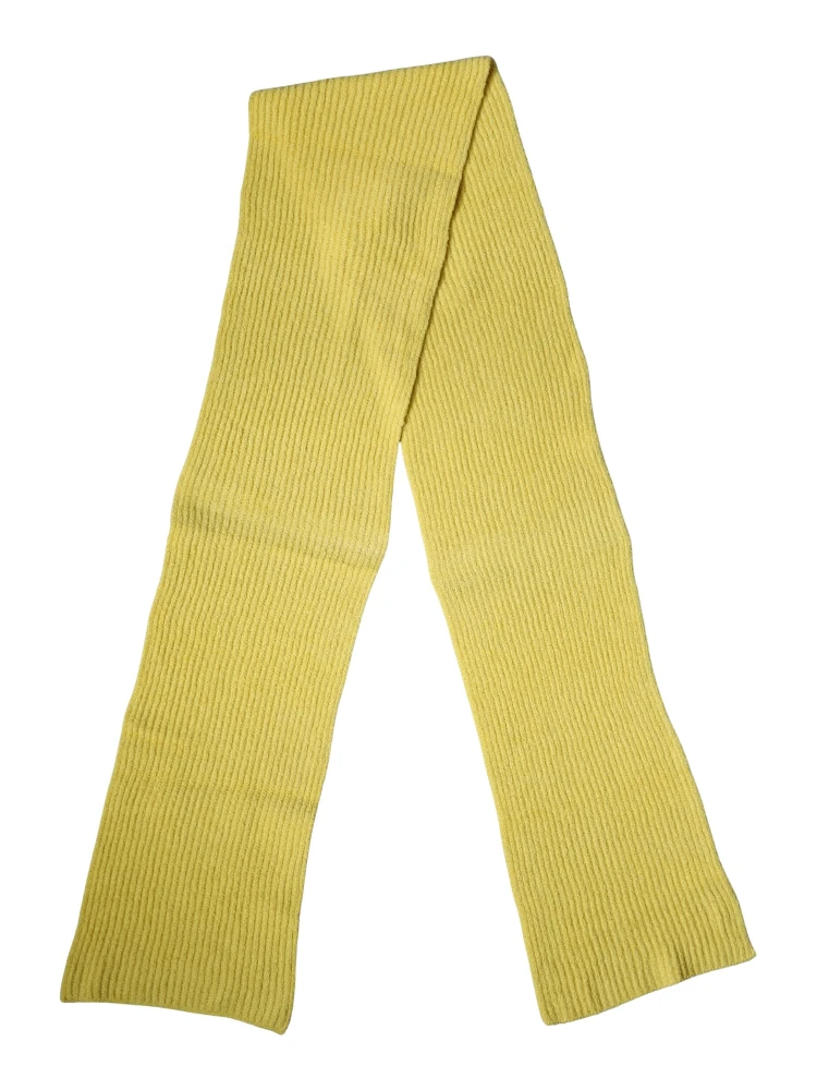 Yellow Cotton Knitted Neck Foulard 270cm x 31cm  Men Scarf