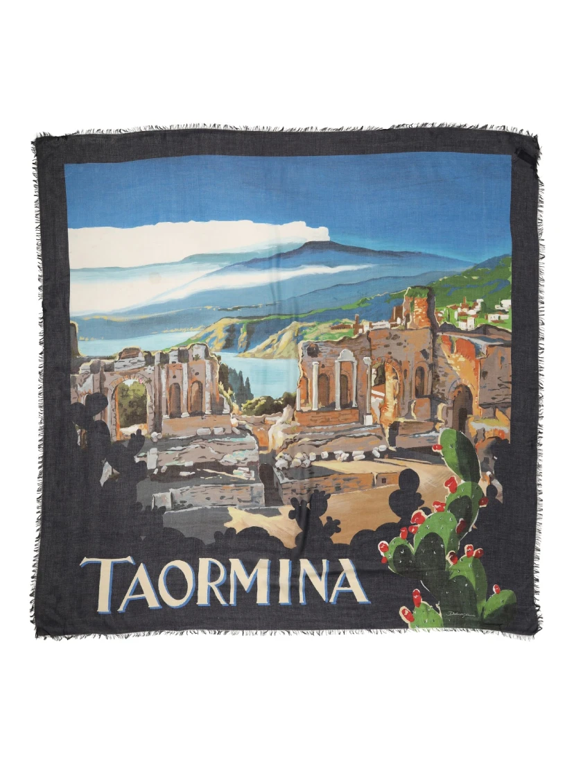 Multicolor Taormina Modal Shawl 130cm x 130cm  Men Scarf